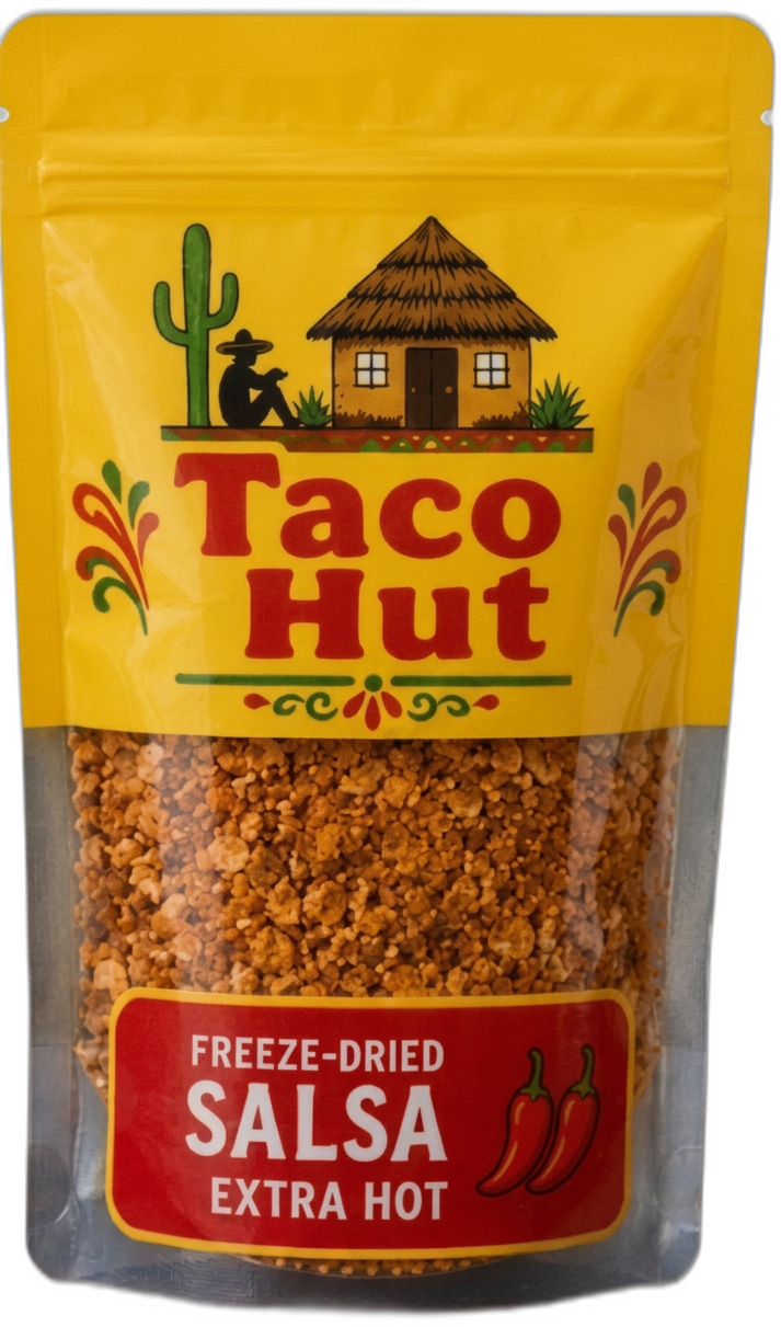 Taco Hut Freeze-Dried Salsa Extra Hot